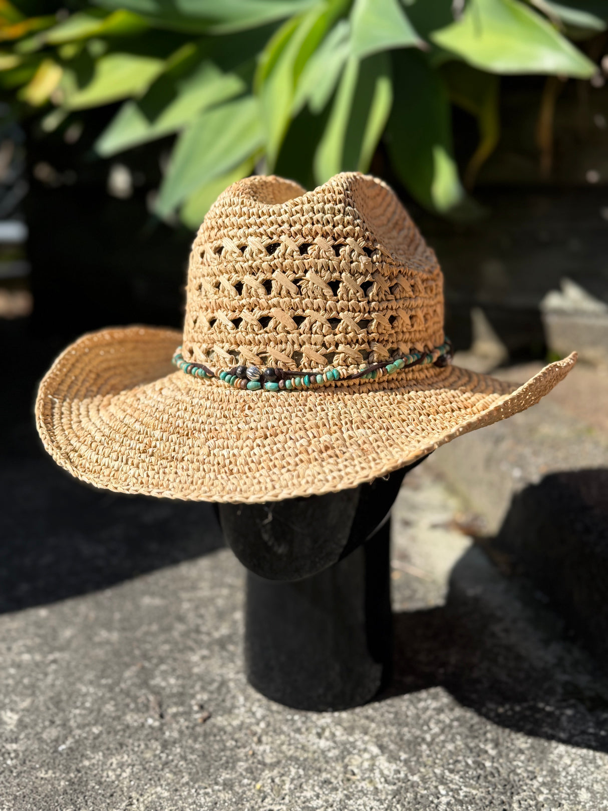 Ladies Raffia Cowgirl Hat