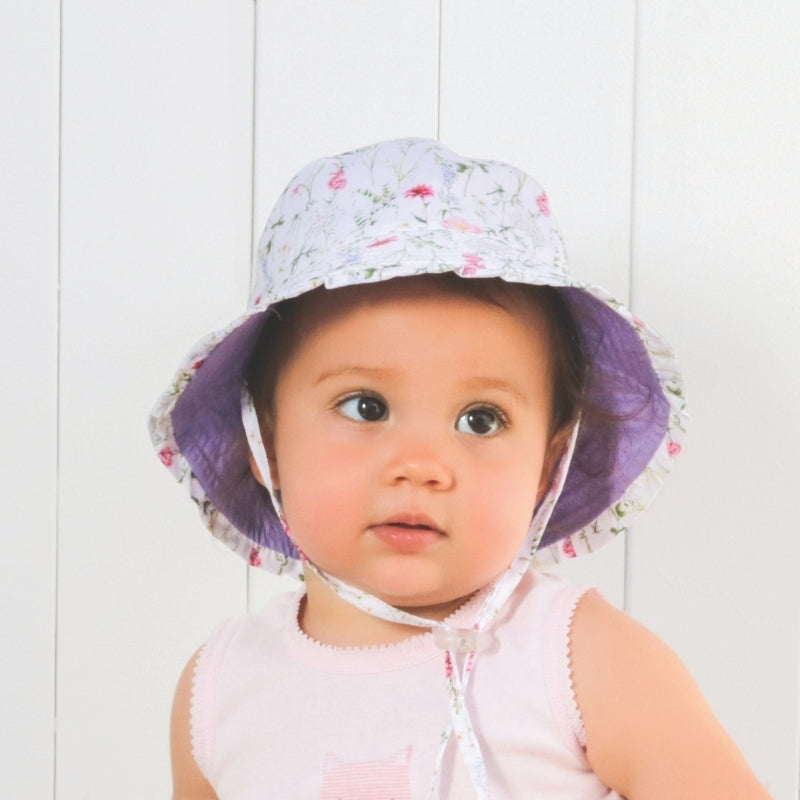 Delilah Flower Bucket 0-3yrs Hatworx NZ