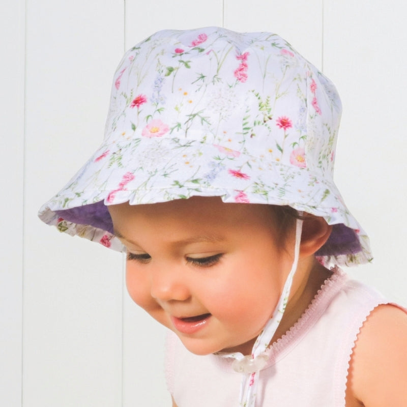 Delilah Flower Bucket 0-3yrs Hatworx NZ