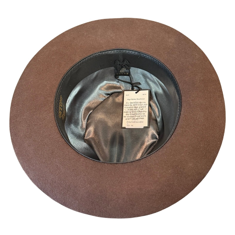 High Roller Brown Fedora Shop Online Hatworx NZ