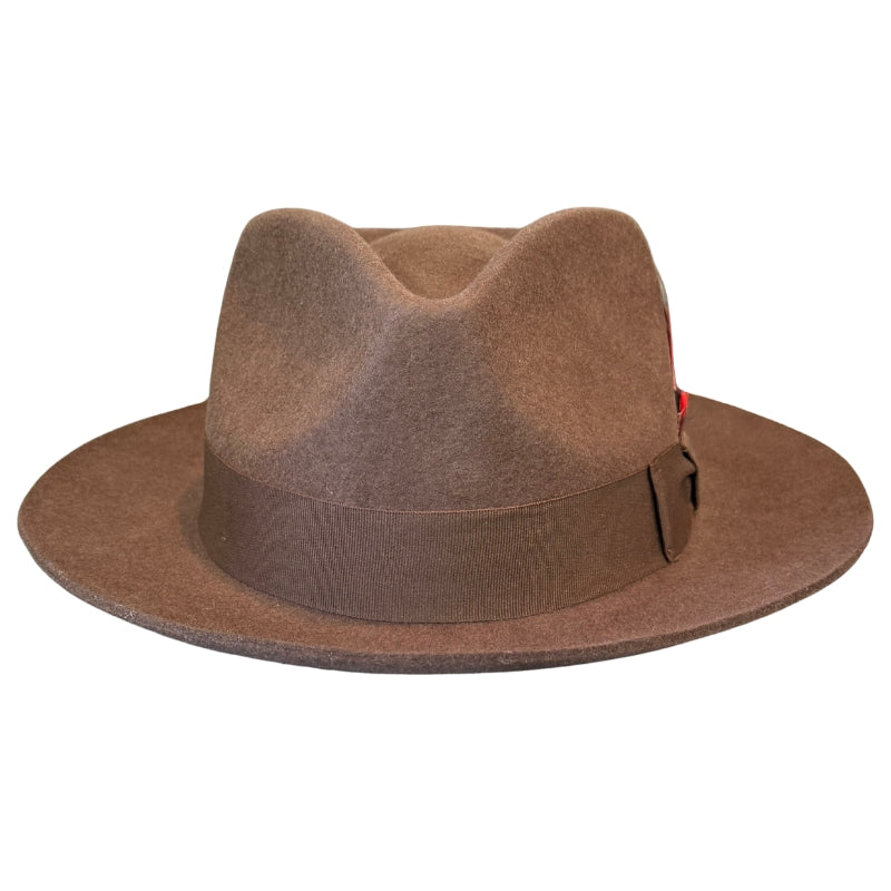 High Roller Brown Fedora Shop Online Hatworx NZ