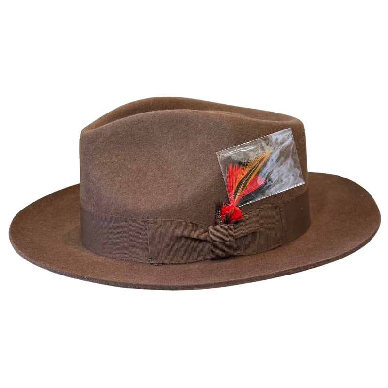 High Roller Brown Fedora Shop Online Hatworx NZ