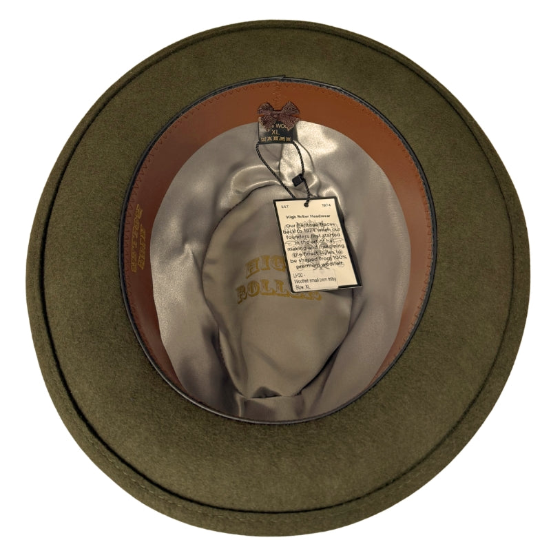 High Roller Green Trilby Shop Online Hatworx NZ