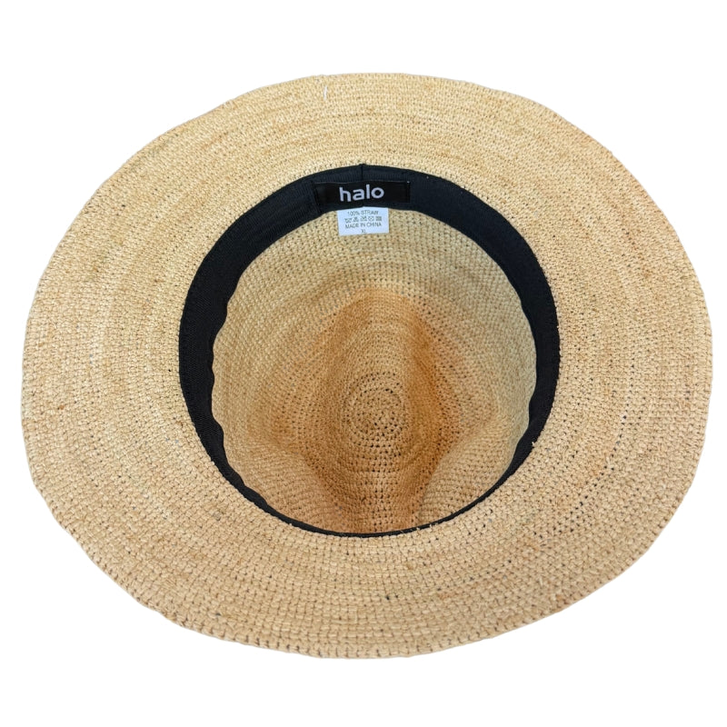 Crocheted Raffia Straw Fedora Shop Online Hatworx NZ