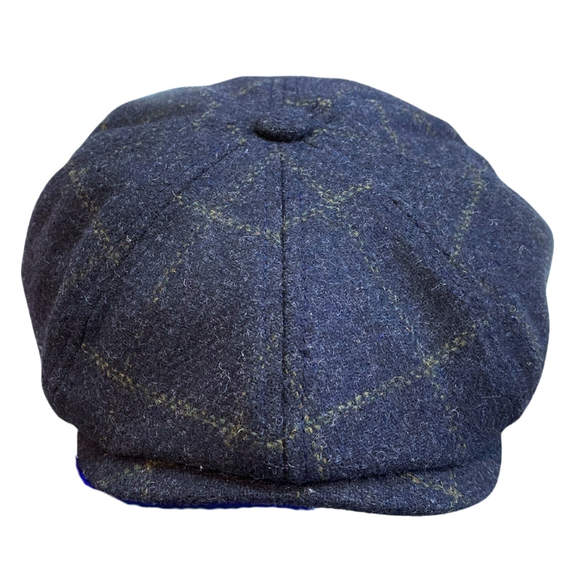 Harris Tweed Newsboy - Navy - Wholesale