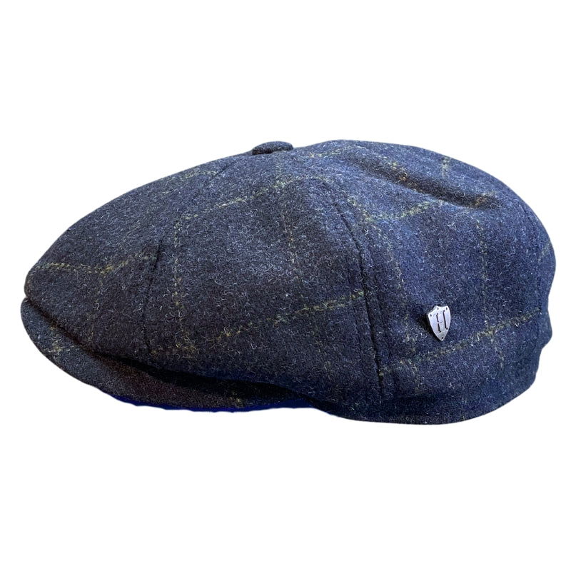 Harris Tweed Newsboy - Navy - Wholesale