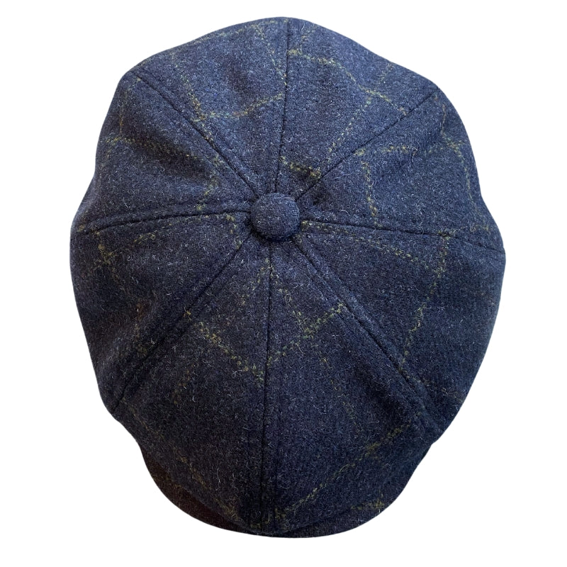 Harris Tweed Newsboy - Navy - Wholesale