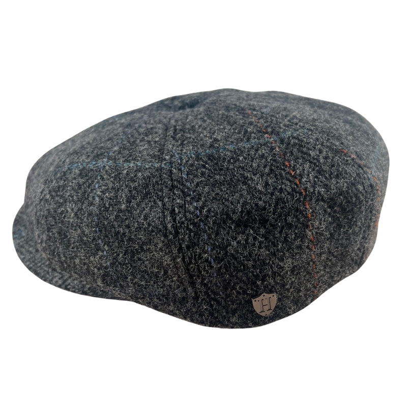 Harris Tweed Newsboy - Black Check Shop Hatworx NZ Online