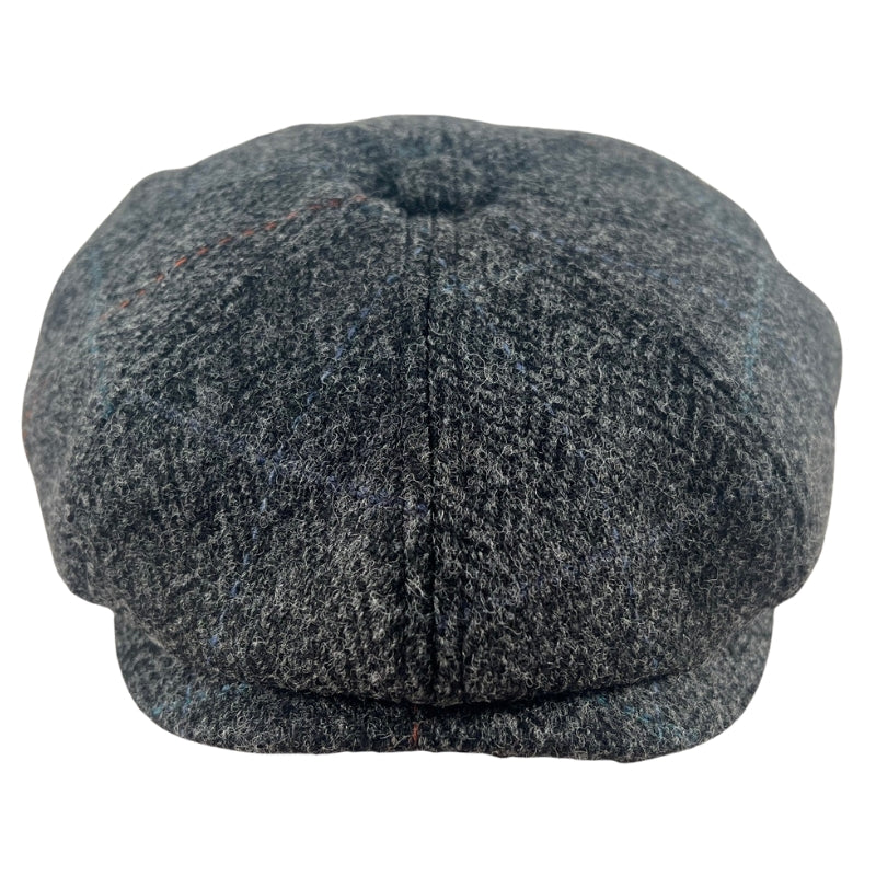 Harris Tweed Newsboy - Black Check Shop Hatworx NZ Online