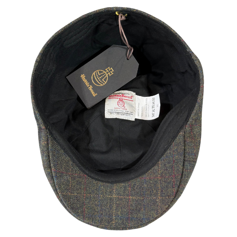 Harris Tweed Duckbill Cheesecutter - Green Shop Online Hatworx NZ