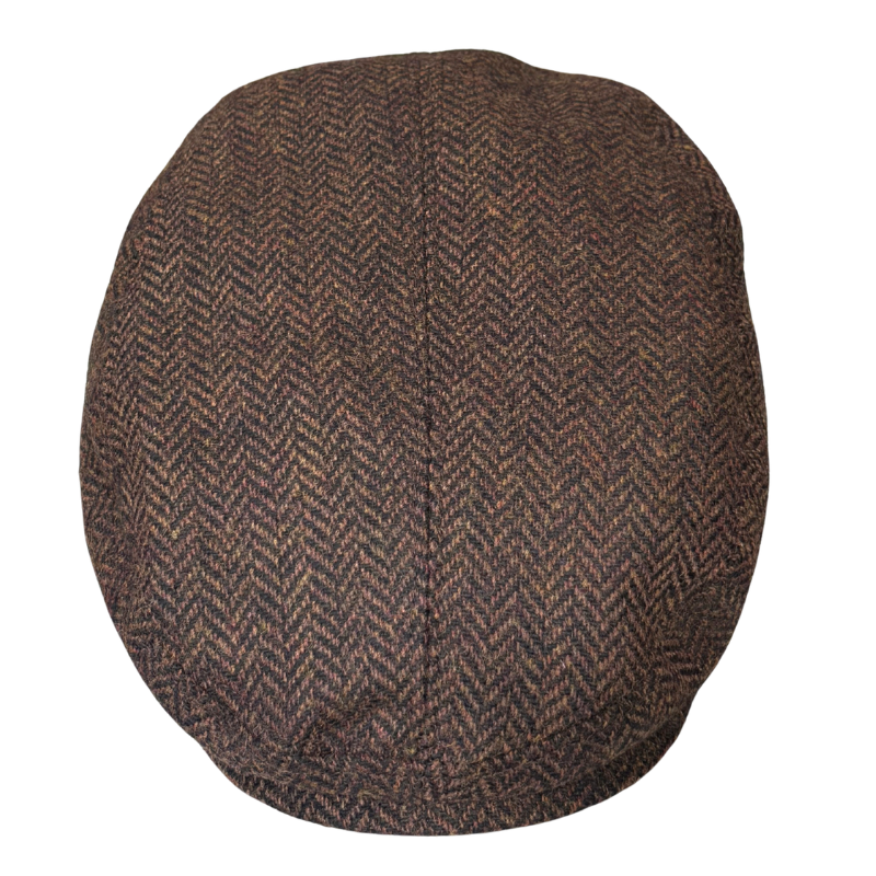 Harris Tweed Cheesecutter - Brown Shop Online Hatworx NZ