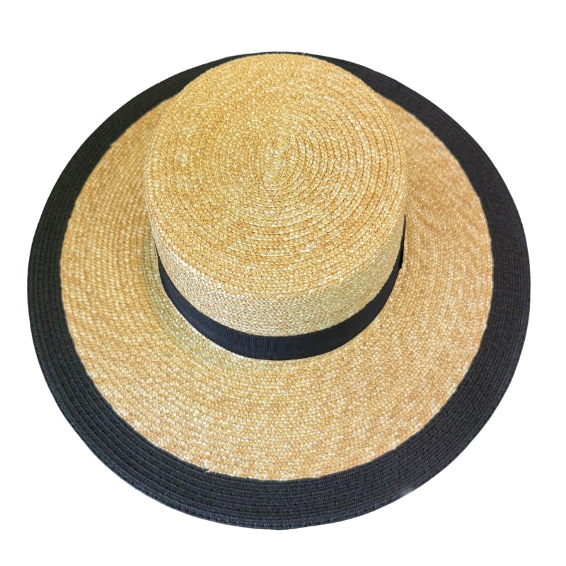 Widebrim Wheatbraid 2-Tone Straw Shop Online Hatworx NZ