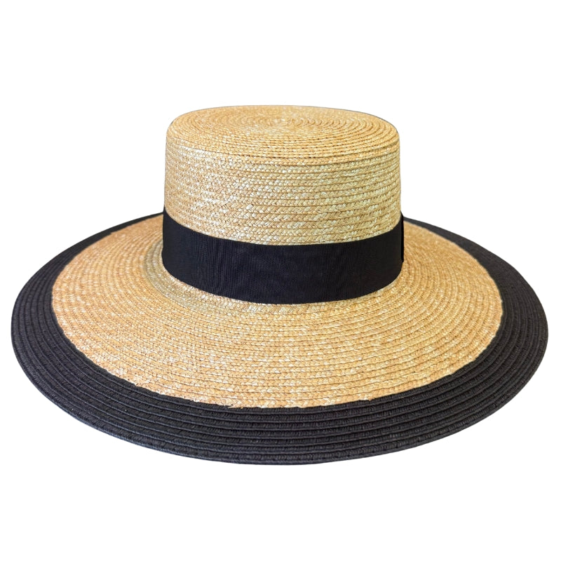 Widebrim Wheatbraid 2-Tone Straw Shop Online Hatworx NZ