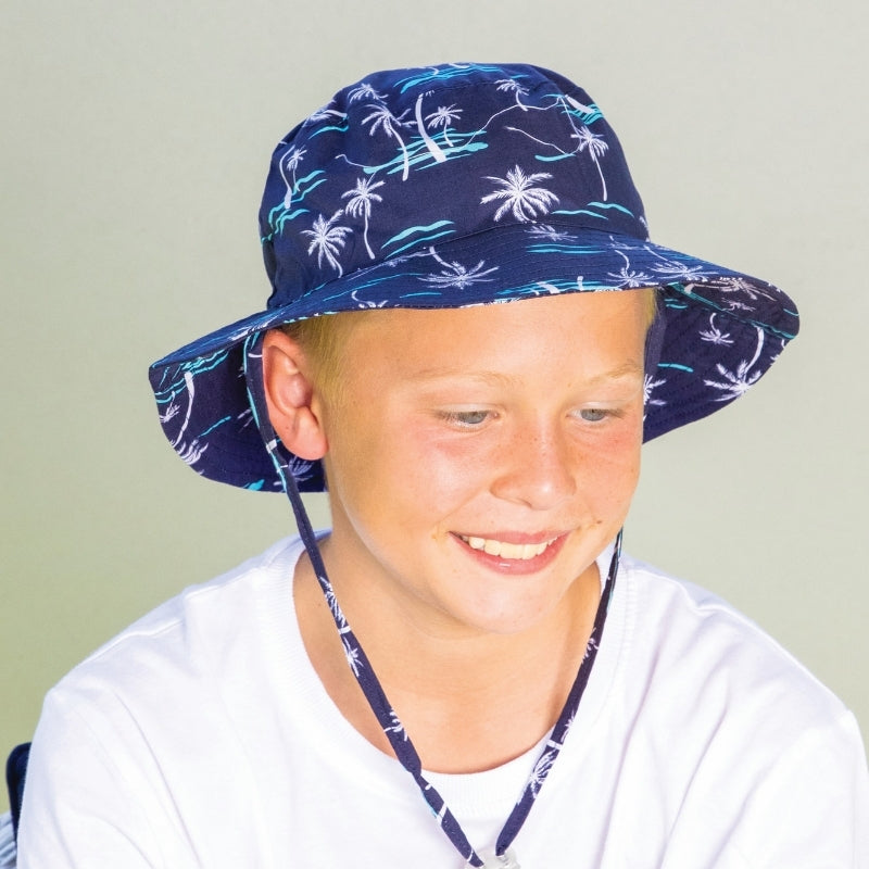 Devon/Eddie Palm Tree Bucket Hat Hatworx NZ