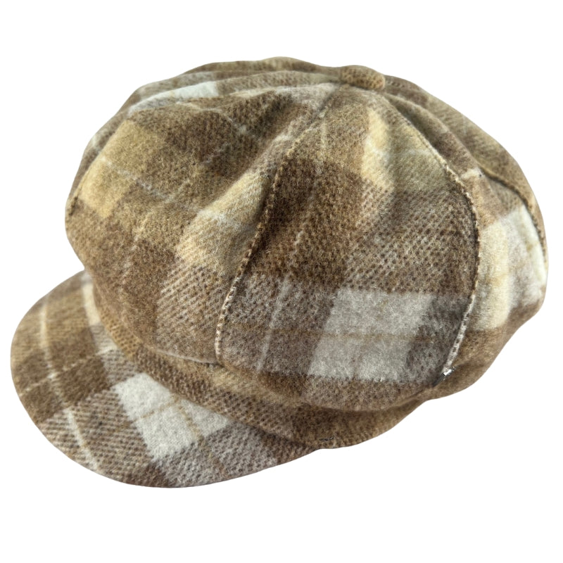 Hatworx Herringbone Bakerboy/Girl Hat NZ Tan