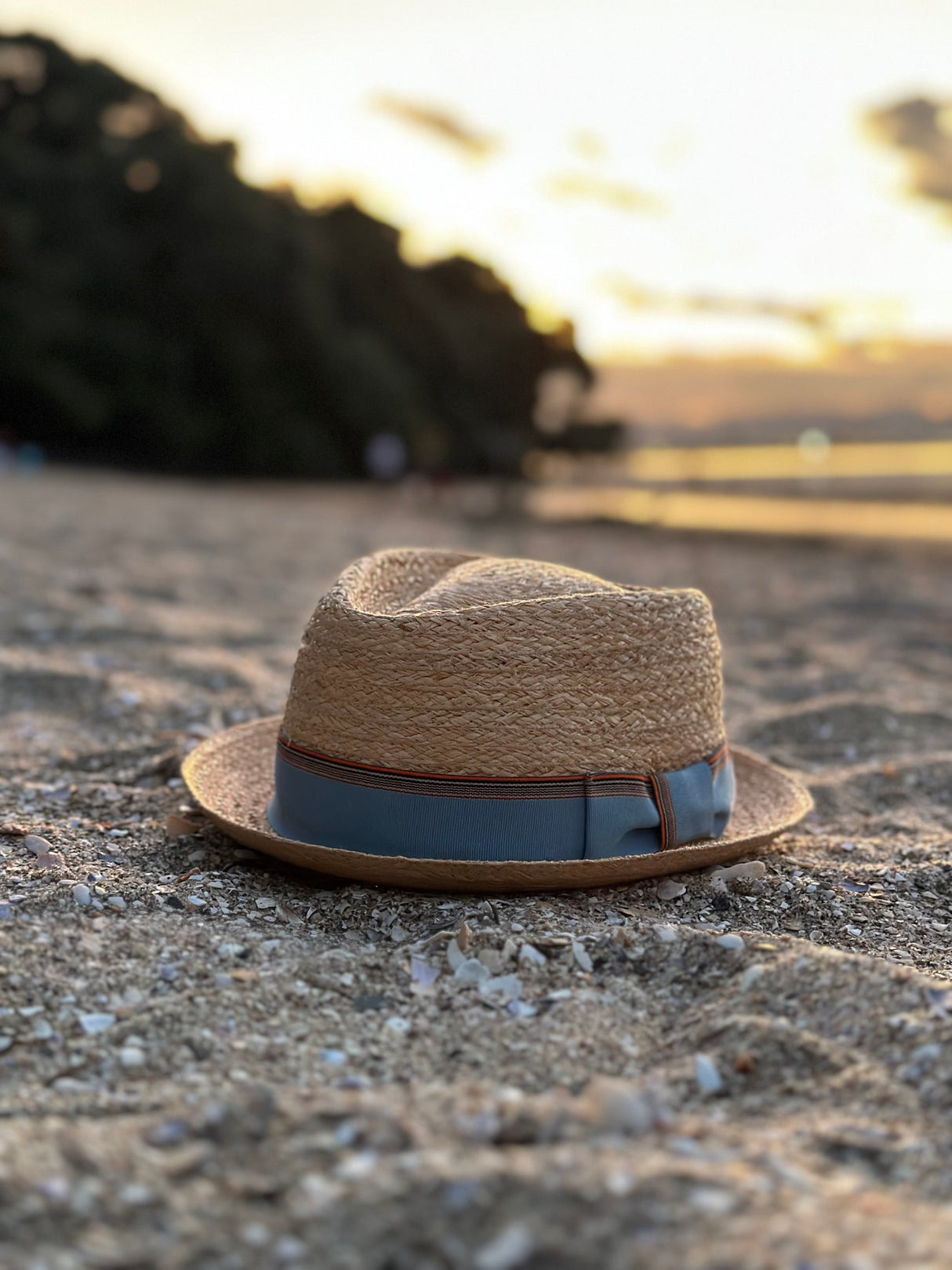 Raffia Sky Diamond Trilby