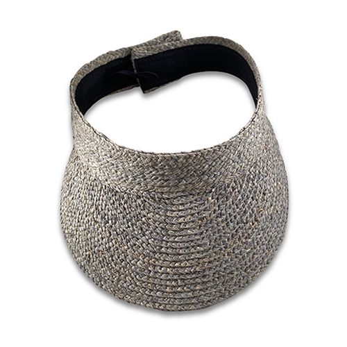 Raffia Braid Roll-Up Visor