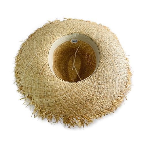 Widebrim Frayed Edge Straw Hat Hatworx NZ