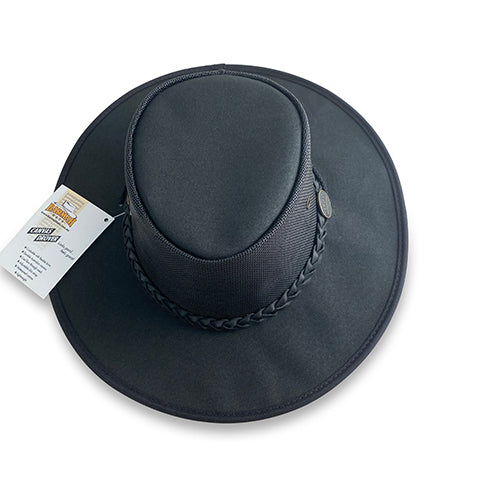 Hatworx Barmah Canvas Drover w/ Cord NZ black