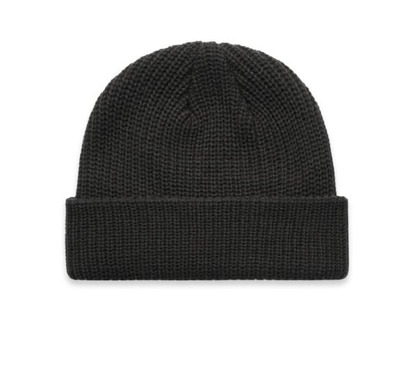 100% Acrylic Cable Knit Beanie Hatworx NZ Coal