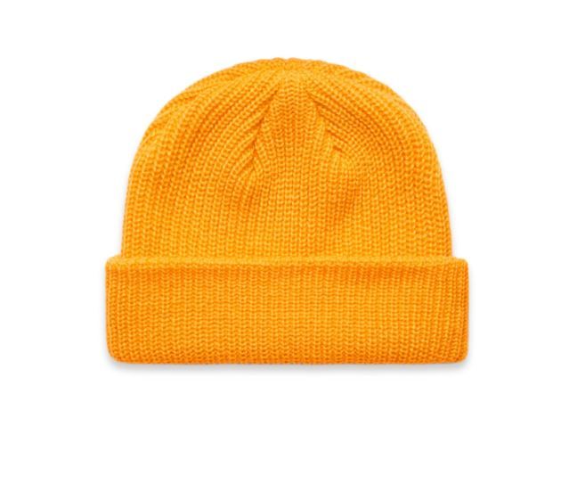 100% Acrylic Cable Knit Beanie Hatworx NZ Gold