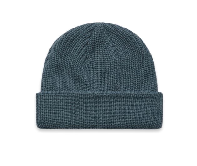 100% Acrylic Cable Knit Beanie Hatworx NZ Petrol Blue