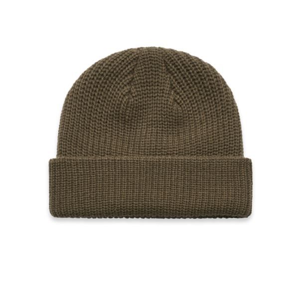 100% Acrylic Cable Knit Beanie Hatworx NZ Walnut