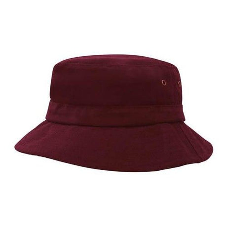 Youth Bucket Hat Hatworx NZ maroon