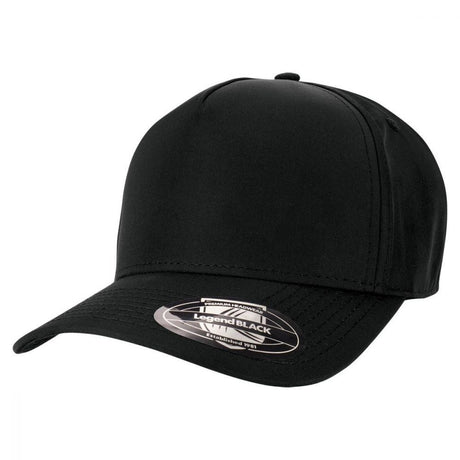 A-Frame Sport Snap Back Cap - Black Hatworx NZ