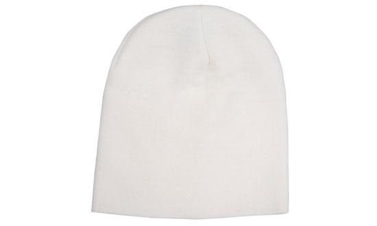 Acrylic Skull Beanie Hatworx NZ white