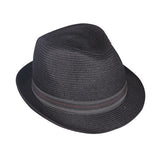 Black STITCH trilby Hatworx NZ