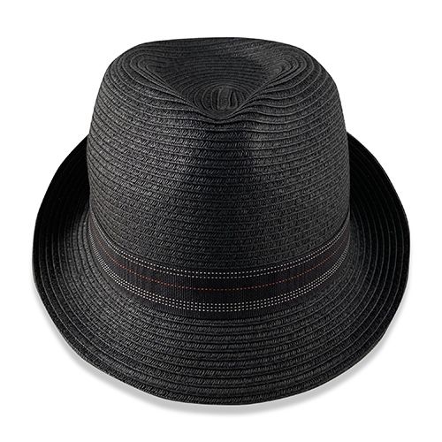 Black STITCH trilby Hatworx NZ