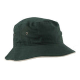 Hatworx Brushed Cotton Bucket Hat NZ green-white