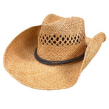 Western Raffia Straw Cowboy