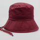 Hatworx Chin Cord Bucket Hat NZ maroon