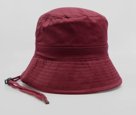 Hatworx Chin Cord Bucket Hat NZ maroon