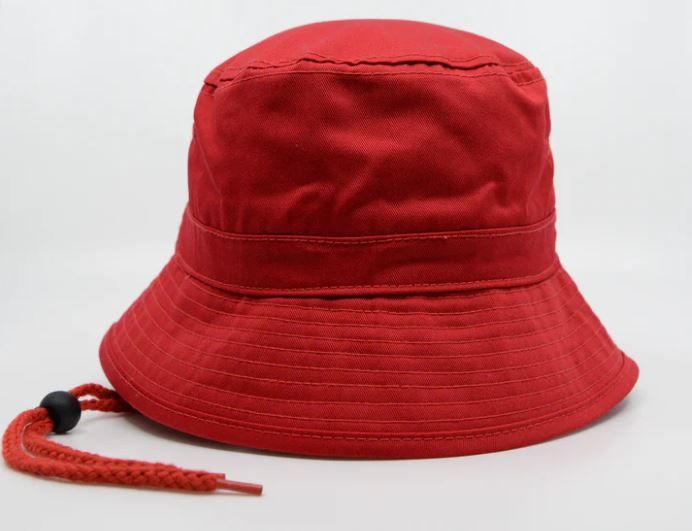 Hatworx Chin Cord Bucket Hat NZ red