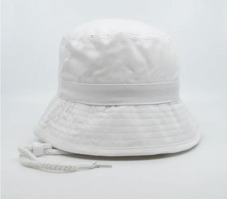 Hatworx Chin Cord Bucket Hat NZ white