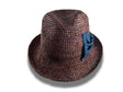 Crocheted Raffia Trilby - Brown Hatworx NZ