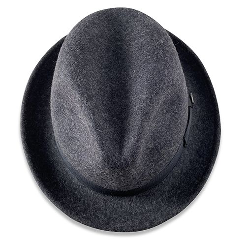 Hatworx DEAN Snap Brim Fedora NZ charcoal