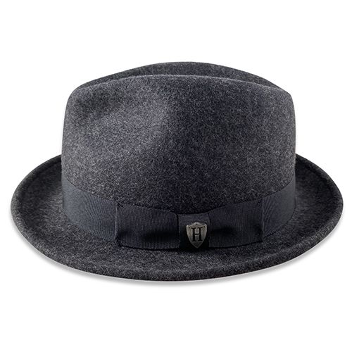 Hatworx DEAN Snap Brim Fedora NZ charcoal