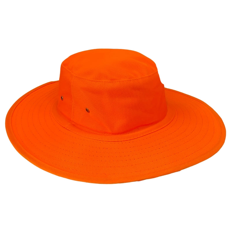 High Vis Wide Brim Hat Orange