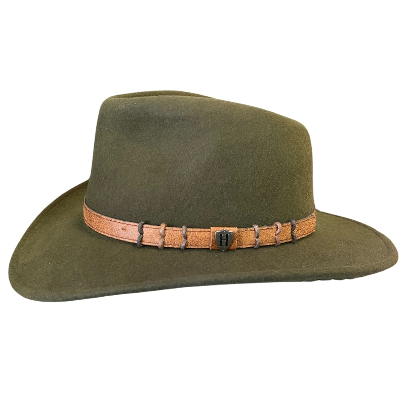 Outback Wool Felt Hatworx NZ Olive