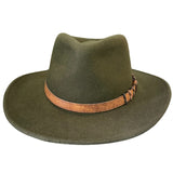 Outback Wool Felt Hatworx NZ Olive