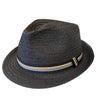 Halo Diamond Crown Trilby - Black Hatworx NZ