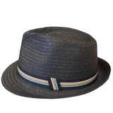 Halo Diamond Crown Trilby - Black Hatworx NZ