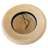 Crocheted Raffia Bretton with Navy Bow Shop Online Hatworx NZ