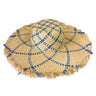 Hand Woven Blue Ribbon Raffia Widebrim Shop Online Hatworx NZ