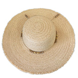 Beaded Raffia Widebrim Straw Hat Shop Online Hatworx NZ