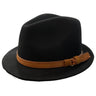 Wool Felt Trilby Hatworx NZ Black